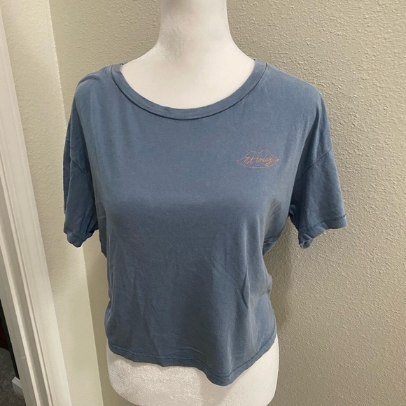 PINK "Not Today" Soft Cropped Shirt - Picture 1 of 4